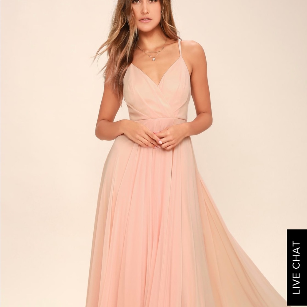 Blush Pink Maxi Dress